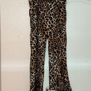Know. One. Cares. Leopard Print Pants